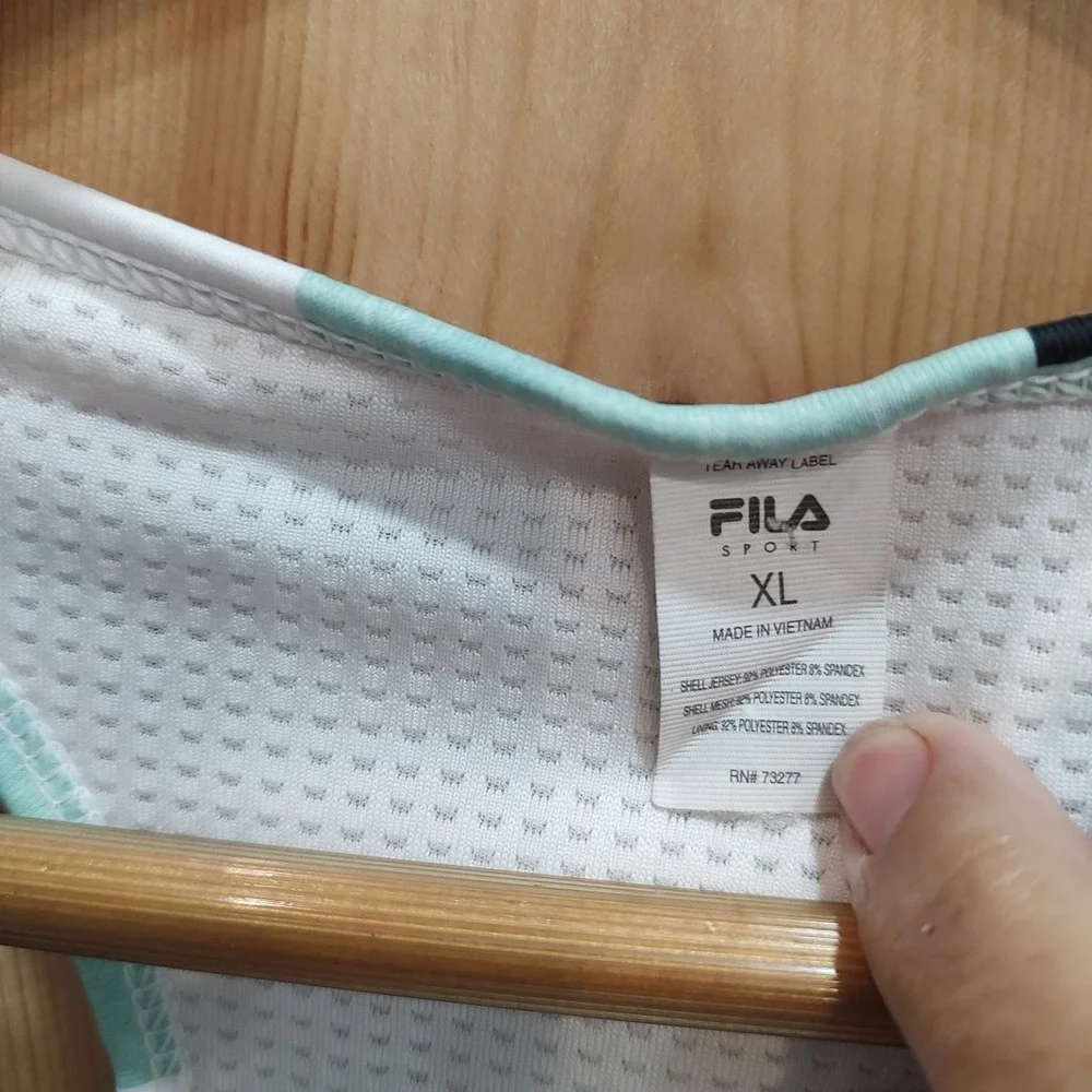 FILA PERFORMANCE SPORTS Bra Sz XL High Impact Racerback Running Workout Gym